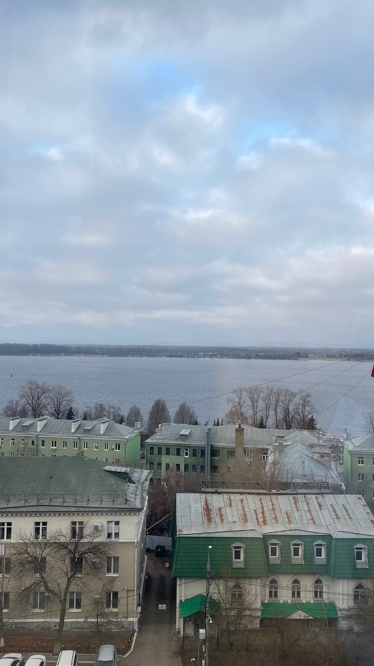 Волга из окна в Самаре